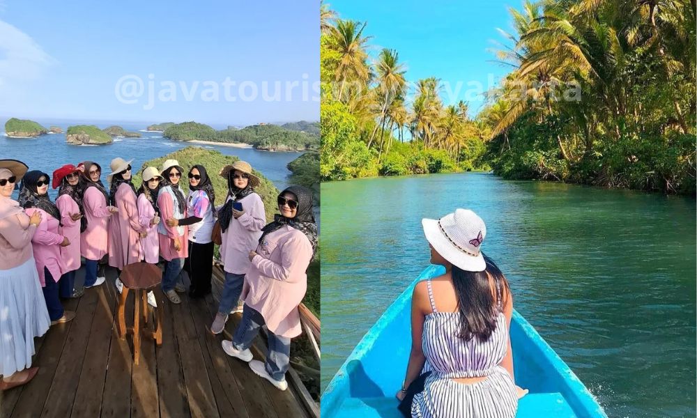 Family gathering kantor di Pacitan - team building di sungai maron