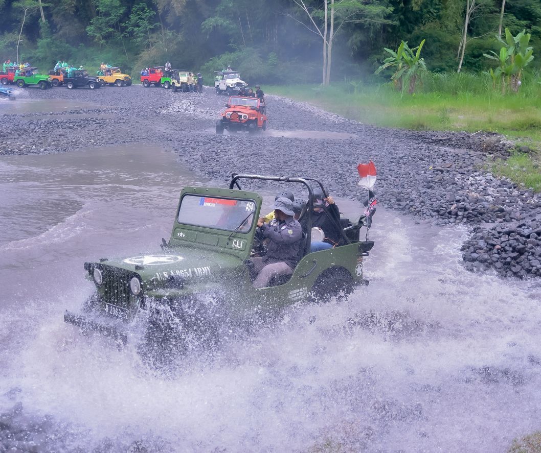 tempat gathering di jogja di lava tour jeep merapi
