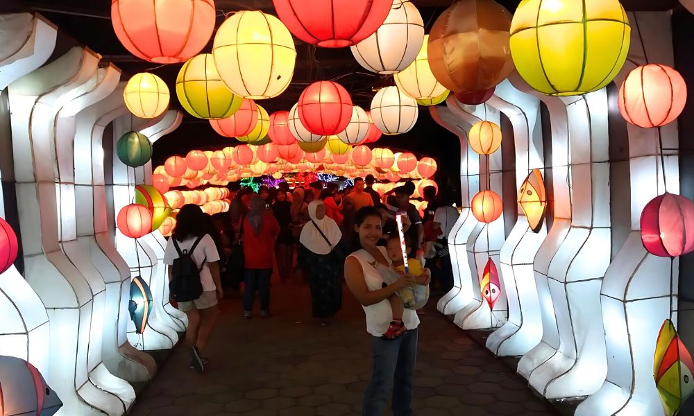 wisata malam anak di Jogja taman pelangi